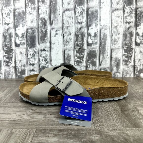 Birkenstock Siena Suede Leather Women size 11 Gray Slip On Sandals - Picture 2 of 7